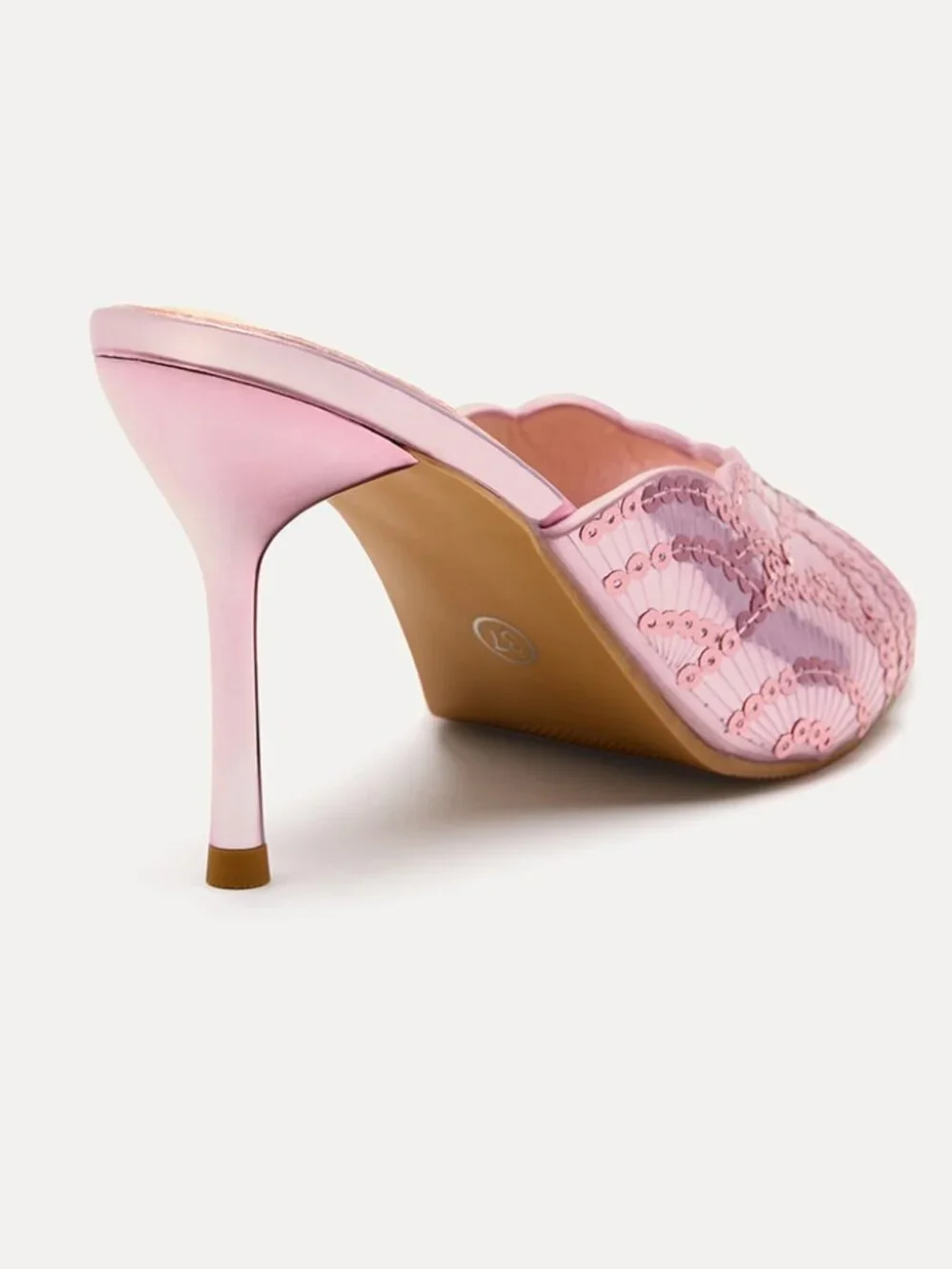 Pink Fashionable Women's Colorful Sequin Sandals